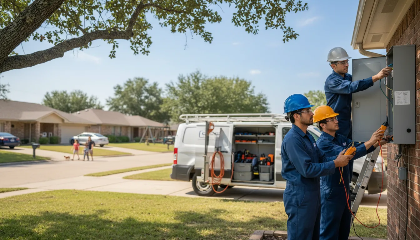 Certified electrician providing emergency electrical services in Golden, MO